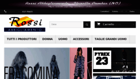 What Rossiabbigliamentoshoponline.com website looked like in 2018 (5 years ago)