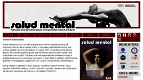 What Revistasaludmental.mx website looked like in 2018 (5 years ago)