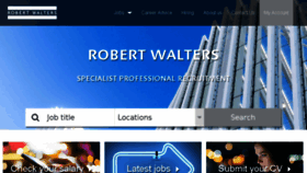 What Robertwalters.com.au website looked like in 2018 (5 years ago)