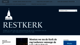 What Restkerk.net website looked like in 2018 (5 years ago)