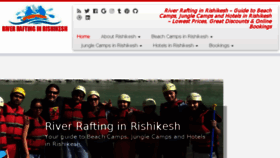 What River-rafting-rishikesh.in website looked like in 2018 (5 years ago)