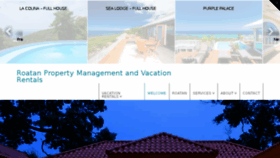 What Roatanpropertymanagement.com website looked like in 2018 (5 years ago)