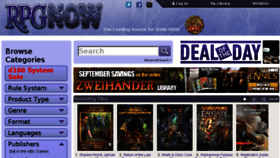 What Rpgnow.com website looked like in 2018 (5 years ago)