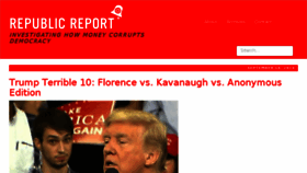 What Republicreport.org website looked like in 2018 (5 years ago)