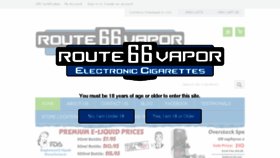 What Route66vapor.com website looked like in 2018 (5 years ago)