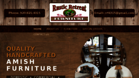 What Rusticretreatfurniture.com website looked like in 2018 (5 years ago)