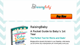 What Raisingbaby.com website looked like in 2018 (6 years ago)