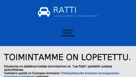What Ratti.fi website looked like in 2018 (5 years ago)