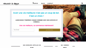 What Reussiradeux.fr website looked like in 2018 (5 years ago)