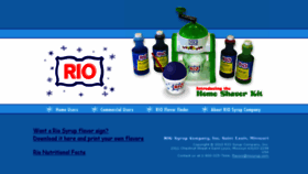 What Riosyrup.com website looked like in 2018 (5 years ago)