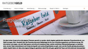 What Ratgeber-geld.de website looked like in 2018 (5 years ago)