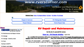 What Rverscorner.com website looked like in 2018 (5 years ago)