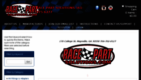 What Racepartsolutions.com website looked like in 2018 (5 years ago)