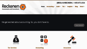 What Reckenen.com website looked like in 2018 (5 years ago)