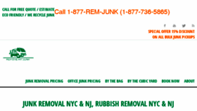 What Removemyjunk.us website looked like in 2018 (5 years ago)