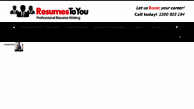 What Resumestoyou.info website looked like in 2018 (5 years ago)