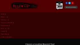 What Reddevilrestaurant.com website looked like in 2018 (5 years ago)