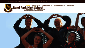 What Randparkhigh.co.za website looked like in 2018 (5 years ago)