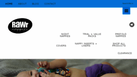 What Rawrnappies.com.au website looked like in 2018 (5 years ago)