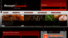 What Rezeptschmiede.de website looked like in 2018 (5 years ago)