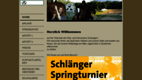 What Reitverein-schlangen.de website looked like in 2018 (5 years ago)
