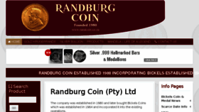 What Randcoin.co.za website looked like in 2018 (7 years ago)