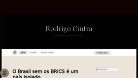 What Rodrigocintra.com.br website looked like in 2018 (5 years ago)
