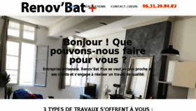 What Renovbatplus.fr website looked like in 2018 (5 years ago)