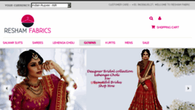 What Reshamfabrics.com website looked like in 2018 (5 years ago)