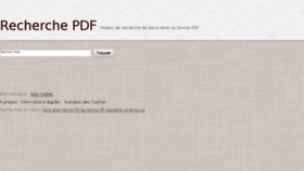 What Recherche-pdf.com website looked like in 2018 (5 years ago)