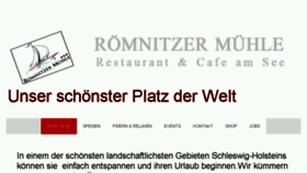 What Roemnitzermuehle-restaurant.de website looked like in 2018 (5 years ago)