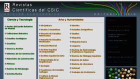 What Revistas.csic.es website looked like in 2018 (5 years ago)