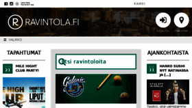 What Ravintola.fi website looked like in 2018 (5 years ago)
