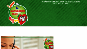 What Radiomangabeirafm.com.br website looked like in 2018 (5 years ago)