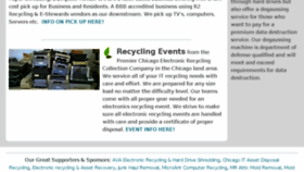 What Recyclecomputerchicago.com website looked like in 2018 (5 years ago)