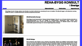 What Reha-byggkonsult.com website looked like in 2018 (5 years ago)