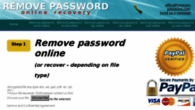 What Remove-password.com website looked like in 2018 (5 years ago)