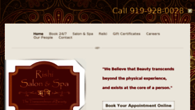 What Rishisalonandspa.com website looked like in 2018 (5 years ago)