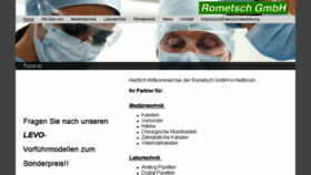 What Rometsch-heilbronn.de website looked like in 2018 (5 years ago)