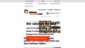 What Rahmenversand.de website looked like in 2018 (5 years ago)