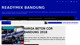 What Readymixbandung.com website looked like in 2018 (5 years ago)