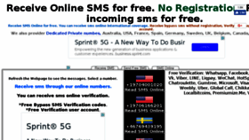 What Receiveonlinesms.biz website looked like in 2018 (5 years ago)