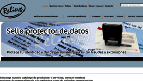 What Relieve.mx website looked like in 2018 (6 years ago)