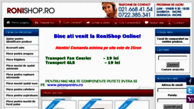 What Ronishop.ro website looked like in 2018 (5 years ago)