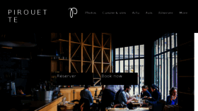 What Restaurantpirouette.com website looked like in 2018 (6 years ago)