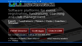 What Racereach.com website looked like in 2018 (5 years ago)