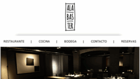 What Restaurantealabaster.com website looked like in 2018 (5 years ago)