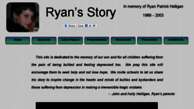 What Ryanpatrickhalligan.org website looked like in 2018 (5 years ago)