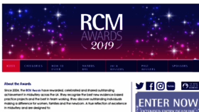 What Rcmawards.com website looked like in 2018 (5 years ago)