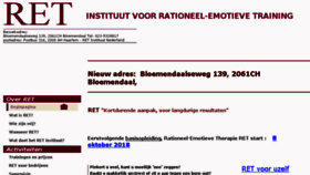 What Ret-instituut.nl website looked like in 2018 (5 years ago)